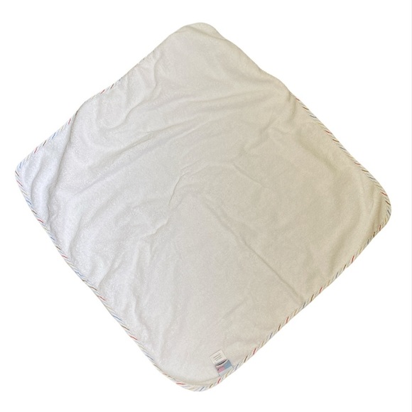 Just Born hooded towel white and blue whale Size OS - Picture 3 of 9